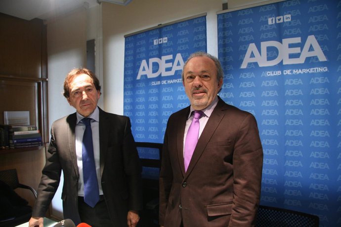 Salvador Arenere y José Guillén en la presentación del Indicador de ADEA.