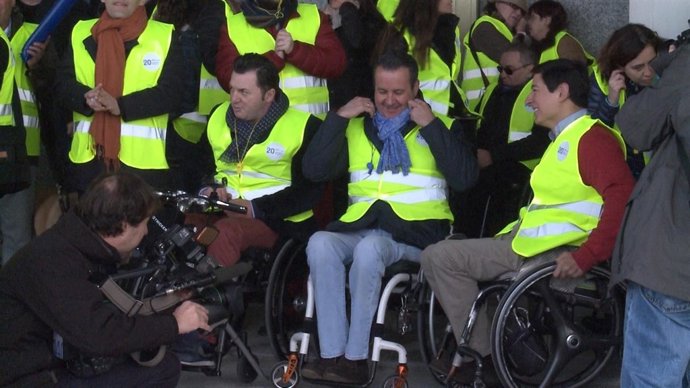 Concentración de personas con discapacidad