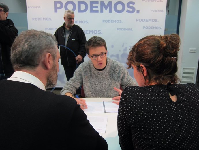 El secretario político de Podemos, Íñigo Errejón, en Murcia