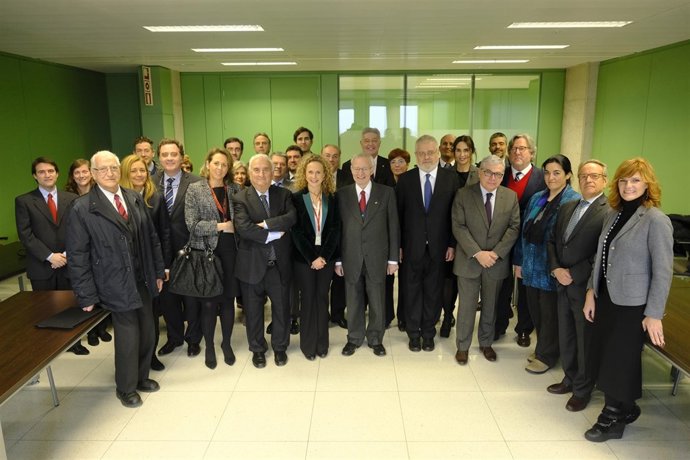 El presidente de la Cámara de Barcelona, Miquel Valls, se reúne con magistrados