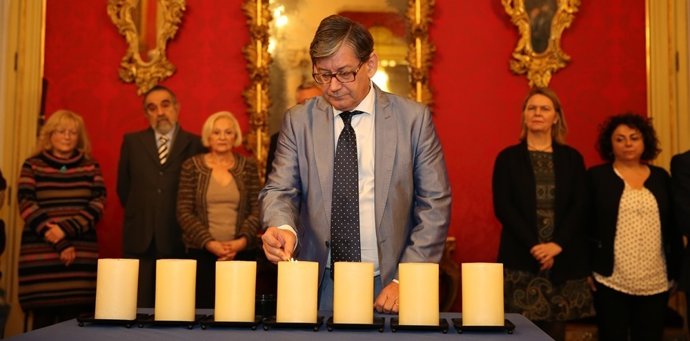 El presidente en funciones, Vinceç Thomàs, durante el acto