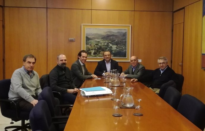 Reunión entre el conseller Marc Pons y el alcalde de Calvià, Alfonso Rodríguez