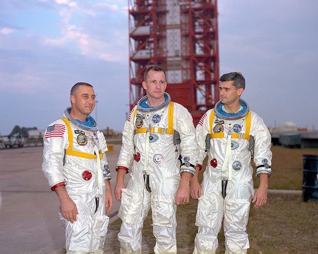 Gus Grissom, Ed White II and Roger Chaffee