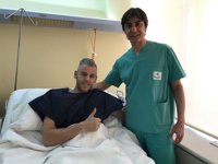 Miguelín, seis semanas de baja tras ser operado con éxito de su rodilla derecha