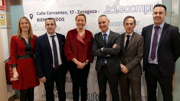Gastón ha visitado este viernes las instalaciones de Ecomputer en Huesca