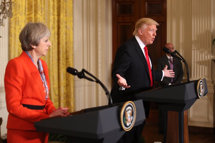 Donald Trump y Theresa May