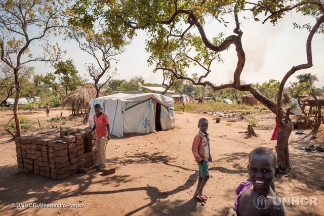 Refugiados sursudaneses en Bidibidi (Uganda)