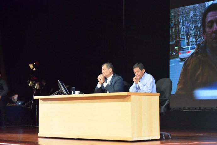 El presidente de Ecuador, Rafael Correa