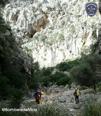 Evacuado en helicóptero un senderista en el Torrent de Pareis