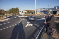 Concluidas las obras de la nueva glorieta entre Alday y Cros