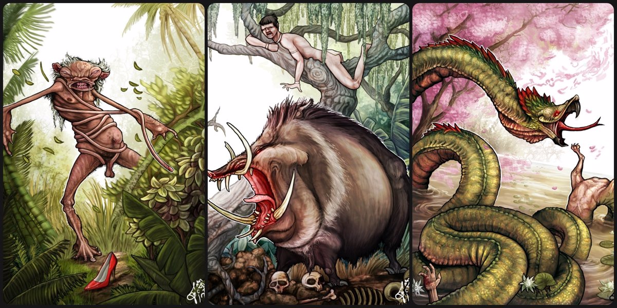 Ilustraciones que dan vida a personajes de la mitología guaraní - Primera  Edición