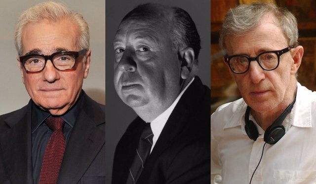 Martin Scosese, Alfred Hitchcock y Woody Allen