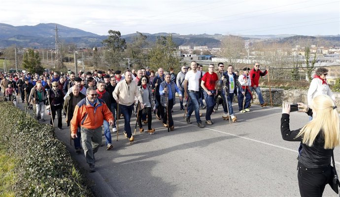 Revilla en la subida en albarcas a La Montaña 