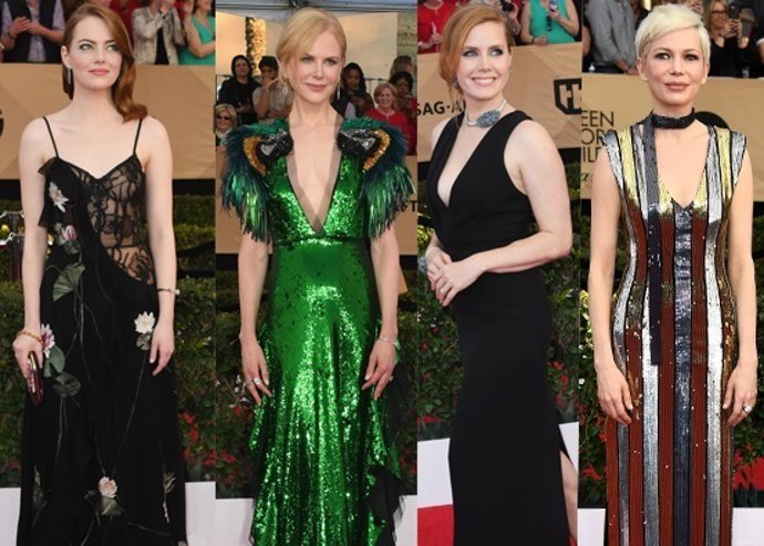 Emma Stone, Nicole Kidman, Amy Adams y Michelle Williams/ Getty