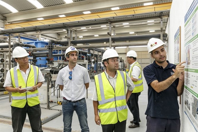 Visita a las intalaciones de Aigües de Barcelona (Agbar)