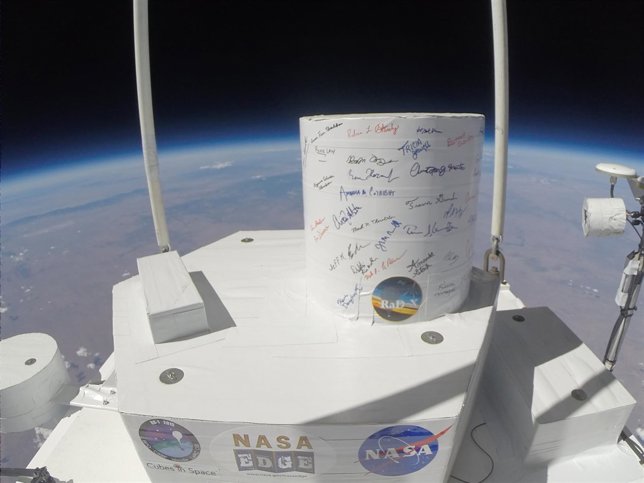 Experimento de radiación de la NASA