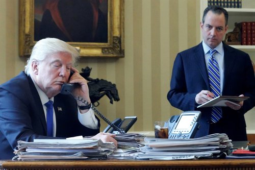 Donald Trump y Reince Priebus 