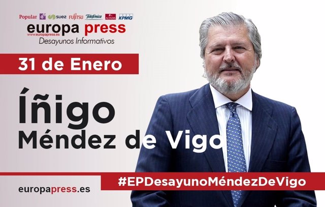 Iñigo Méndez de Vigo participa en los Desayunos Informativos de Europa Press