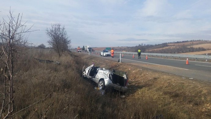 Accidente en Lodosa con un herido grave