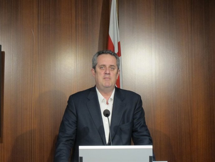 Joaquim Forn en la rueda de prensa