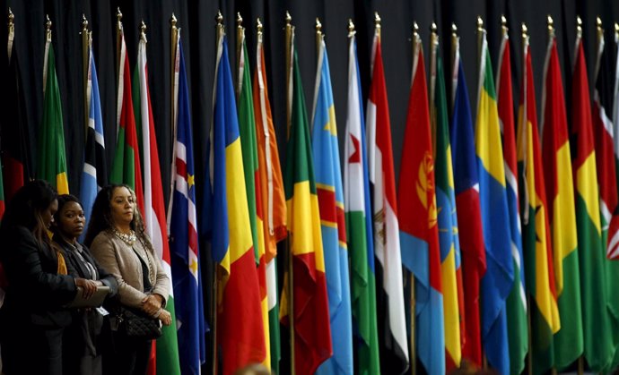 Banderas de los países miembros de la Unión Africana