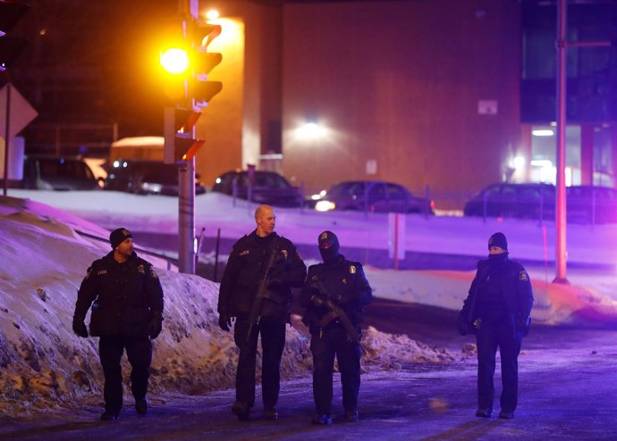 La Policía de Canadá acude a la mezquita de Quebec tras un tiroteo