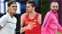 Nadal, Pau Gasol e Iniesta, los deportistas españoles con mejor imagen en 2016; Messi, el mejor extranjero