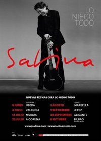 Joaquín Sabina presentará 'Lo niego todo' en Murcia