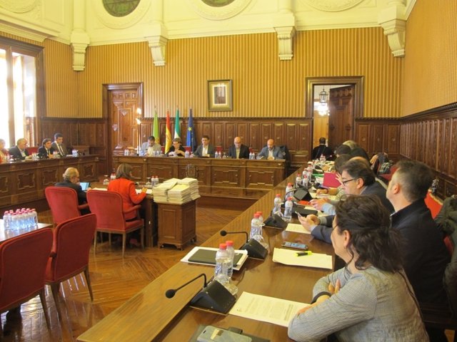La Diputación de Jaén celebra el primer pleno ordinario de 2017.