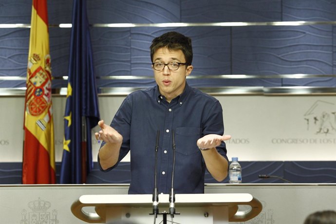 Rueda de prensa de Íñigo Errejón en el Congreso