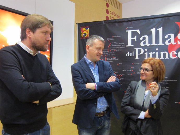Iglesias, Rivarés y De Pablo han presentado la exposición hoy en Zaragoza