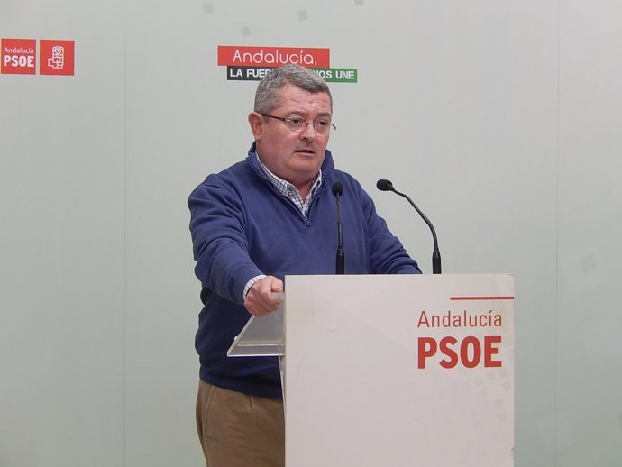 Jesús María Ruiz en la sede del PSOE de Córdoba