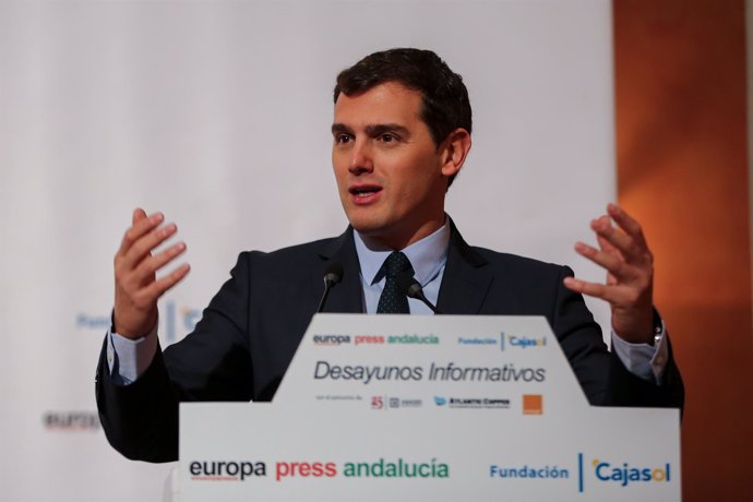 Albert Rivera, hoy en los Desayunos de Europa Press