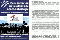 Concentración mañana en Zaratán contra la apertura de una gasolinera junto al colegio Violeta Monreal