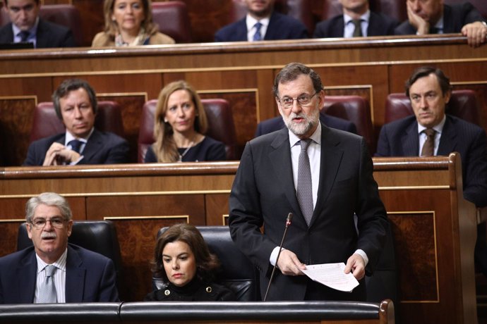 Rajoy en la sesión de control al Gobierno en el Congreso