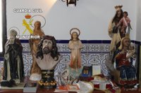 Recuperadas cuatro imágenes religiosas sustraídas en una ermita de Frailes