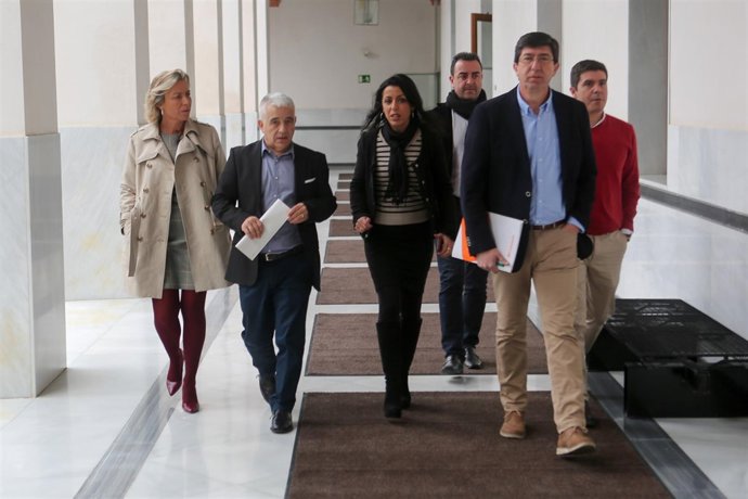 Diputados de Ciudadanos en el Parlamento andaluz