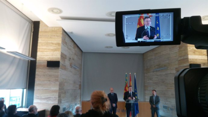 Puig en Alicante en rueda de prensa tras la constitución del Comite Volvo