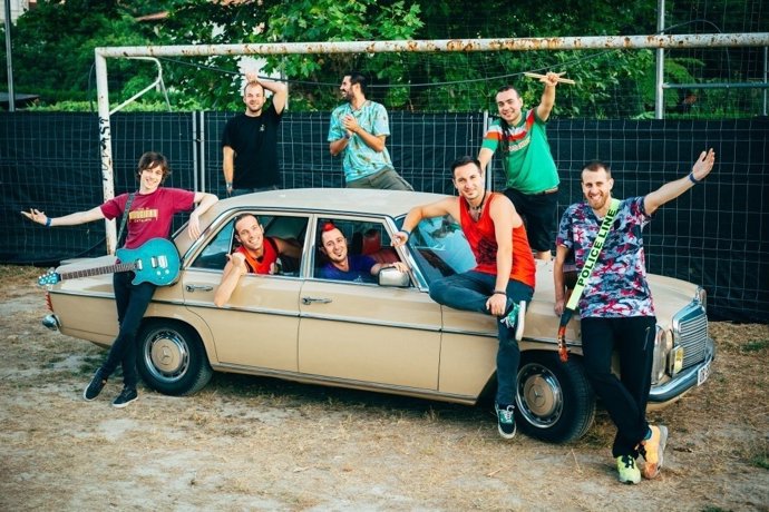 El grupo La Pegatina