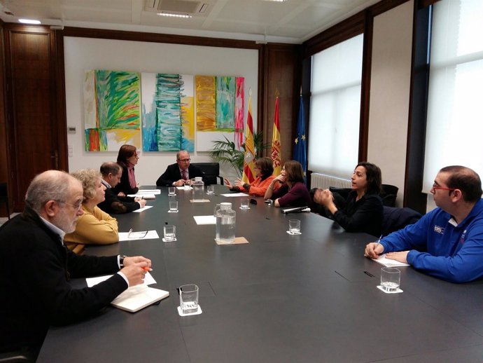 Fernando Gimeno se ha reunido este miércoles con representantes de CERMI Aragón