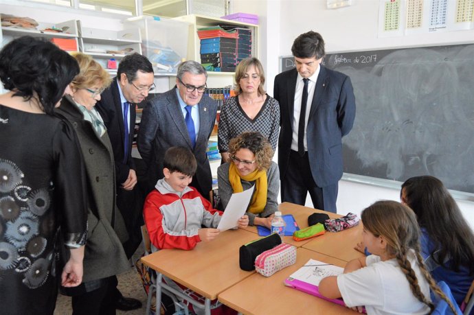 Meritxell Ruiz en la escuela Torre Queralt de Lleida