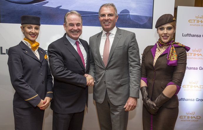 Etihad y Lufthansa Group amplían su acuerdo de colaboración