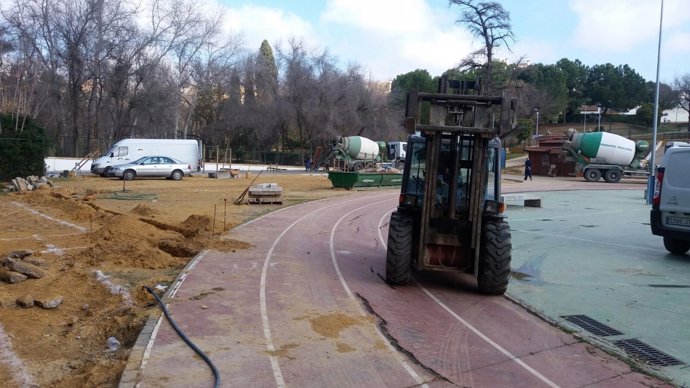 Actuaciones en las pistas del centro.