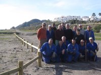 El delegado de Medio Ambiente visita actuaciones del proyecto Life Conhabit Andalucía en la playa de Macenas (Almería)