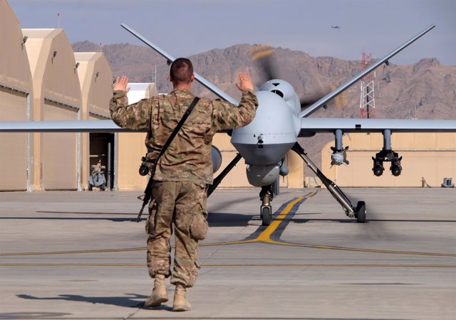 Drone MQ-9 Reaper estadounidense en Afganistán