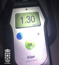 Imputada una conductora tras quintuplicar la tasa de alcohol permitida en Bera