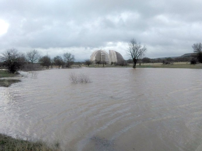 Soto de Garray (Soria) inundado