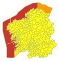 El viento deja rachas de 121 km/h en Camariñas (A Coruña) y de 158 en la montaña de Carballeda de Valdeorras (Ourense)