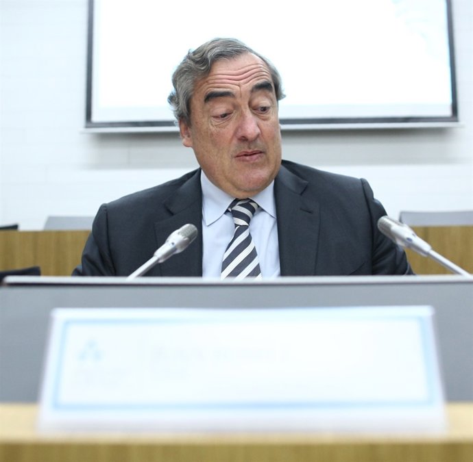 El presidente de la CEOE, Juan Rosell, en un acto