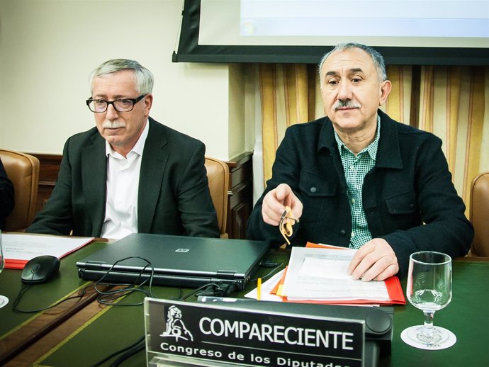 Ignacio Fernández Toxo y Pepe Álvarez